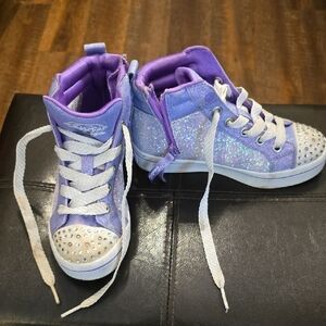 Skechers Kids Sneakers - Purple and Silver